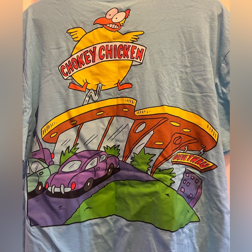 🐔 Nickelodeon Rocko’s Modern Life Chokey Chicken T-shirt XL NWT - Nick Box